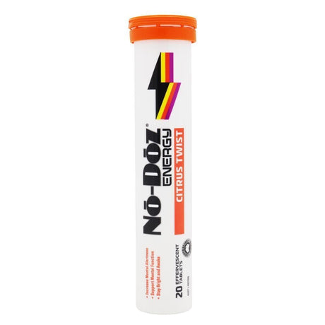 8x No Doz Effervescent Tablets Energy Citrus Twist 20 Pack