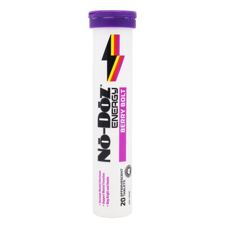 8x No Doz Effervescent Energy Tablets Berry Bolt 20 Pack