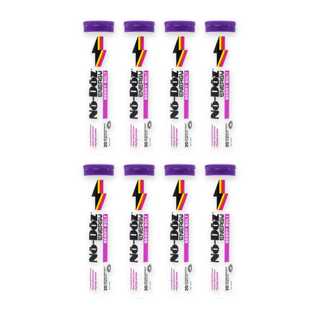 8x No Doz Effervescent Energy Tablets Berry Bolt 20 Pack