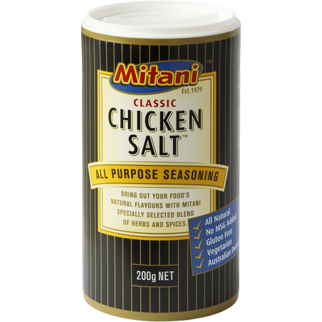 3x 200g Mitani Classic Australian Chicken Salt - Product of Australia (Fresh Batch)