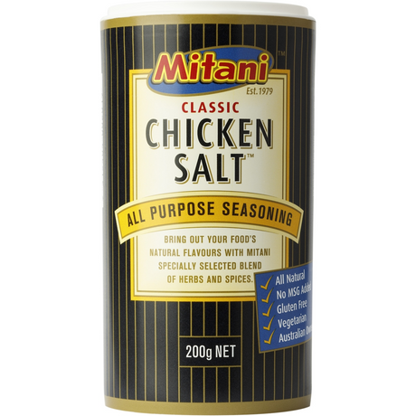 3x 200g Mitani Classic Australian Chicken Salt - Product of Australia (Fresh Batch)