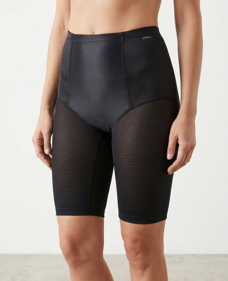 Ambra BodySculpt Long Control Shorts in Black (Size 10-12) - Slimming Shapewear