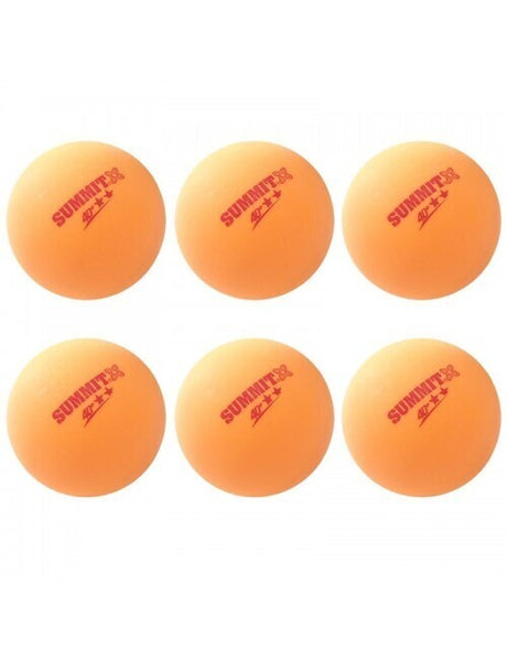 SUMMIT 2 Star Table Tennis Balls 6-Pack - Orange