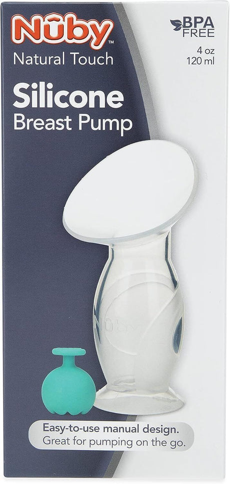 6x Nuby Silicone Breastfeeding Pumps, 120 ml Capacity