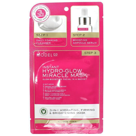 3x Model Co 3-in-1 Hydrating, Firming & Brightening Mask 25ml (Pack)