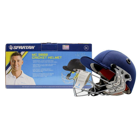 Spartan MC 3000 Cricket Helmet - Navy - Large