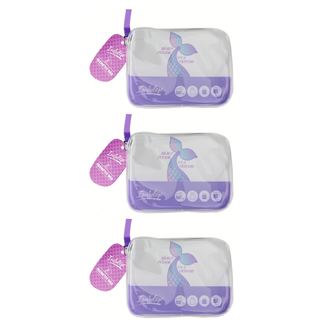 3x Indulge Cosmetic Bag Organiser Pack - Portable Storage Pouch - Medium