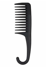 Indulge Waterproof Shower Hair Comb Brush - Black