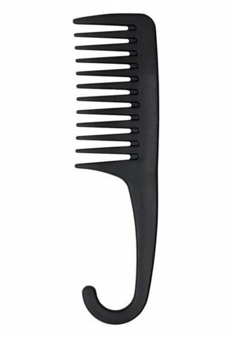 3x Indulge Waterproof Shower Hair Comb Brush Bulk Pack - Black
