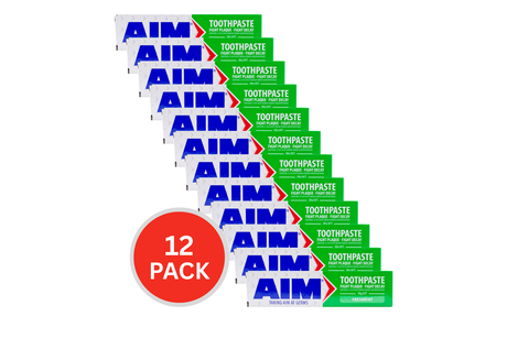 12x Aim Freshmint Toothpaste 90g Bulk Pack