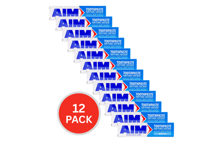 12x Aim Toothpaste Minty Gel 90g Bulk Pack