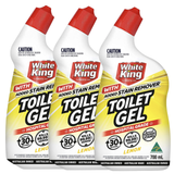 White King Toilet Gel with Stain Remover Hospital Grade 700ml - Lemon