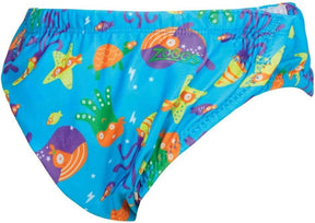Zoggs Boys Adjustable Reusable Kids Swim Nappy - Blue (3-24 Months)