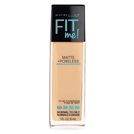 3x Maybelline 30ml Fit Me Matte + Poreless Foundation Pack - 130 Buff Beige