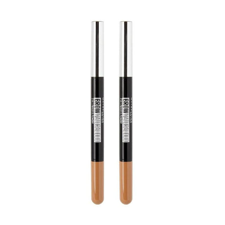 2x Maybelline 20g Brow Natural Duo Eyebrow Liner - Light Brown