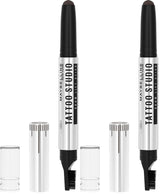 2x Maybelline Tattoo Studio 1.1g Brow Lift Stick Eyebrow Liner - 255 Soft Brown