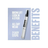 2x Maybelline Tattoo Studio 1.1g Brow Lift Stick Eyebrow Liner - 255 Soft Brown