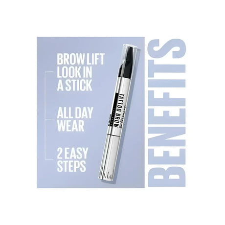 2x Maybelline Tattoo Studio 1.1g Brow Lift Stick Eyebrow Liner - 255 Soft Brown