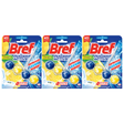 3x Bref Power Active 50g Toilet Rim Block Cleaner Pack - Juicy Lemon (4 Function)