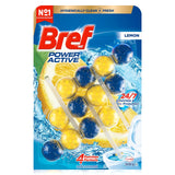 3x 3pk Bref Power Active 50g Toilet Rim Block Cleaner Pack - Lemon