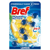 1 Pack of 3 Bref Power Active Lemon Toilet Rim Cleaner Block 50g