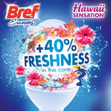 3x Bref Escapes 50g Toilet Rim Block Cleaner Pack - Hawaii Sensation (4 Function Air Freshener)