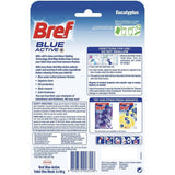 3pk Bref Blue Active 50g Toilet Rim Block Cleaner - Eucalyptus