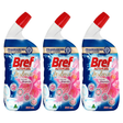 3x Bref Active Gel De Luxe 600ml Toilet Cleaner Disinfectant Pack - Magnolia