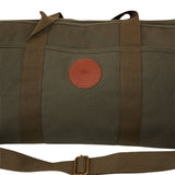 Ringers Western Kirkwood Duffle Bag 100% Cotton Canvas 50cm Travel Holdall with Leather Accents in Military Green