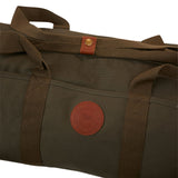 Ringers Western Kirkwood Duffle Bag 100% Cotton Canvas 50cm Travel Holdall with Leather Accents in Military Green