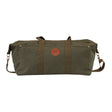 Ringers Western Kirkwood Duffle Bag 100% Cotton Canvas 50cm Travel Holdall with Leather Accents in Military Green