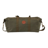 Ringers Western Kirkwood Duffle Bag 100% Cotton Canvas 50cm Travel Holdall with Leather Accents in Military Green