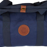 Ringers Western Kirkwood Duffle Bag 100% Cotton Canvas 50cm Travel Holdall with Leather Accents in Navy