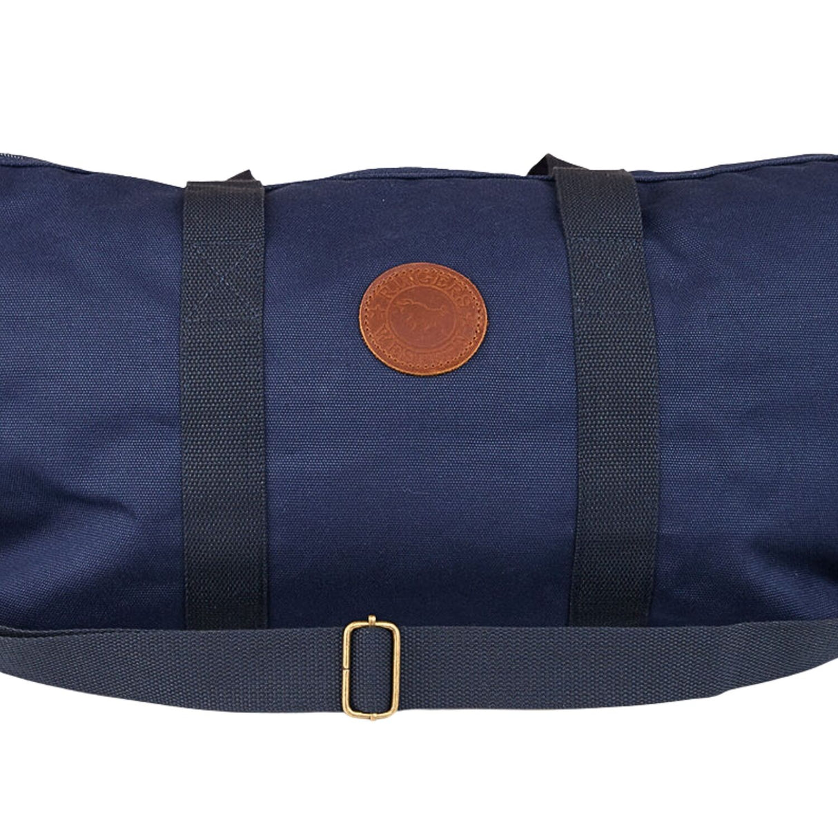 Ringers Western Kirkwood Duffle Bag 100% Cotton Canvas 50cm Travel Holdall with Leather Accents in Navy