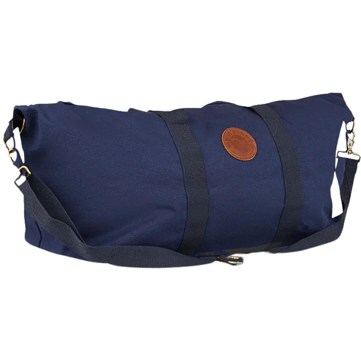 Ringers Western Kirkwood Duffle Bag 100% Cotton Canvas 50cm Travel Holdall with Leather Accents in Navy