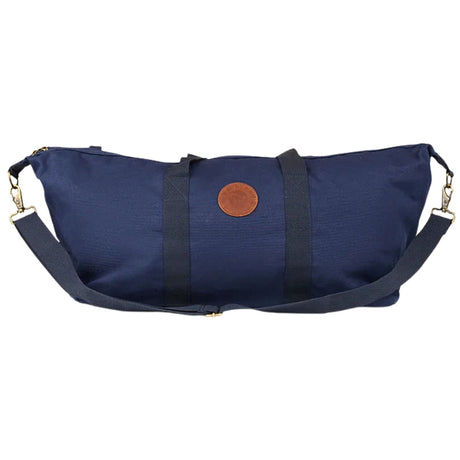 Ringers Western Kirkwood Duffle Bag 100% Cotton Canvas 50cm Travel Holdall with Leather Accents in Navy