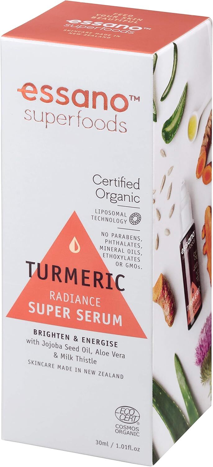Essano 30ml Superfoods Certified Organic Turmeric Radiance Super Serum