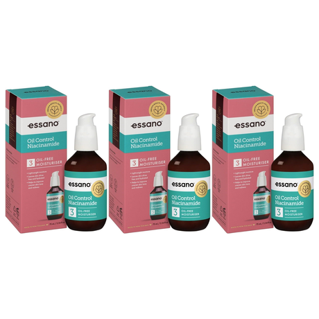 3x Essano 75ml Niacinamide Oil Control Face Moisturiser (Pack)