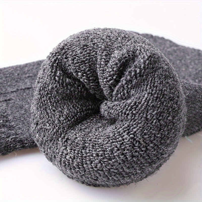 12 Pairs Coco&Hana Mens Thermo Wool Blend Work Socks (EU37-EU41) - Heavy Duty Outdoor