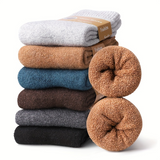 12 Pairs Coco&Hana Mens Thermo Wool Blend Work Socks (EU37-EU41) - Heavy Duty Outdoor
