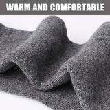12 Pairs Coco&Hana Mens Thermo Wool Blend Work Socks (EU37-EU41) - Heavy Duty Outdoor