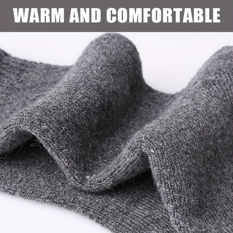 12 Pairs Coco&Hana Mens Thermo Wool Blend Work Socks (EU37-EU41) - Heavy Duty Outdoor