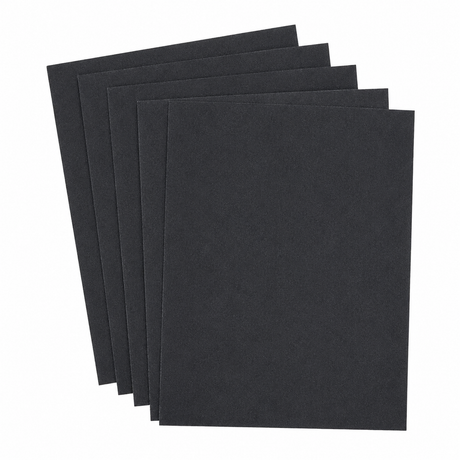 5x Waterproof Abrasive Sandpaper Sheets - 23x28cm (2x 100 Grit & 3x 150 Grit)