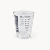 Cuisena Mini Cooks Glass 30ml Measuring Cup - Clear Shot Glass (6tsp/2tbsp/1oz)