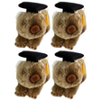 4x Bocchetta Tina 28cm Graduation Wombat Plush Toy Bulk Pack (Stuffed Animal Grad Gift)