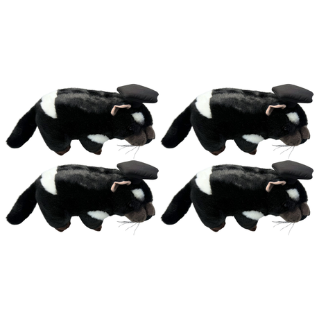 4x Bocchetta Diego 24cm Graduation Tasmanian Devil Plush Toy Bulk Pack (Stuffed Animal Grad Gift)