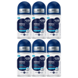 6x Nivea Mens Derma Control 72H Roll-On Antiperspirant Deodorant Bulk Pack - 50ml