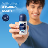 NIVEA Mens Derma Control Roll-On Antiperspirant Deodorant 50ml 72H