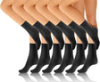 24x Womens Plain Black Opaque Trouser Ankle Cut Socks (One Size, 2-8) - Bulk Pack