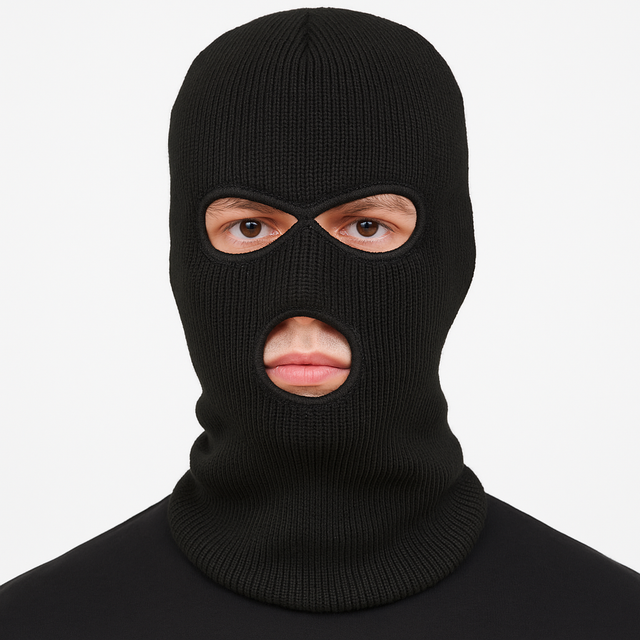 WARM KNITTED Thermal BALACLAVA Motorbike Biker Ski Snowboard Hat Face Hood Mask